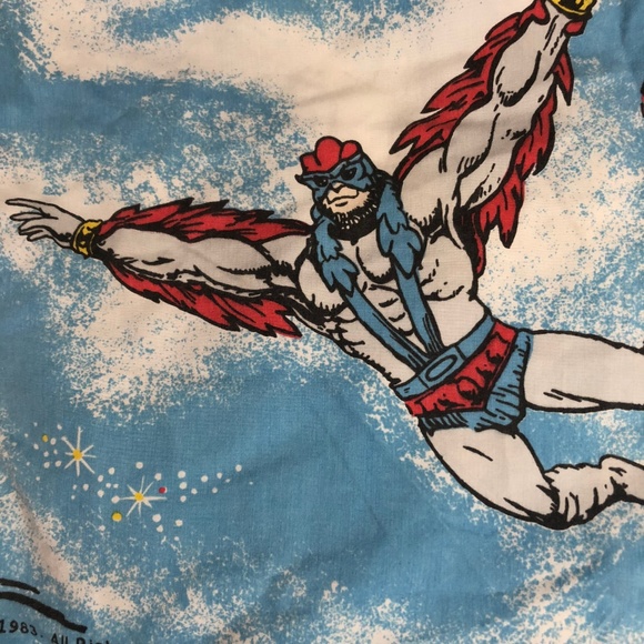 Vintage He Man MOTU Full Bed Sheet 1983 - Picture 6 of 8